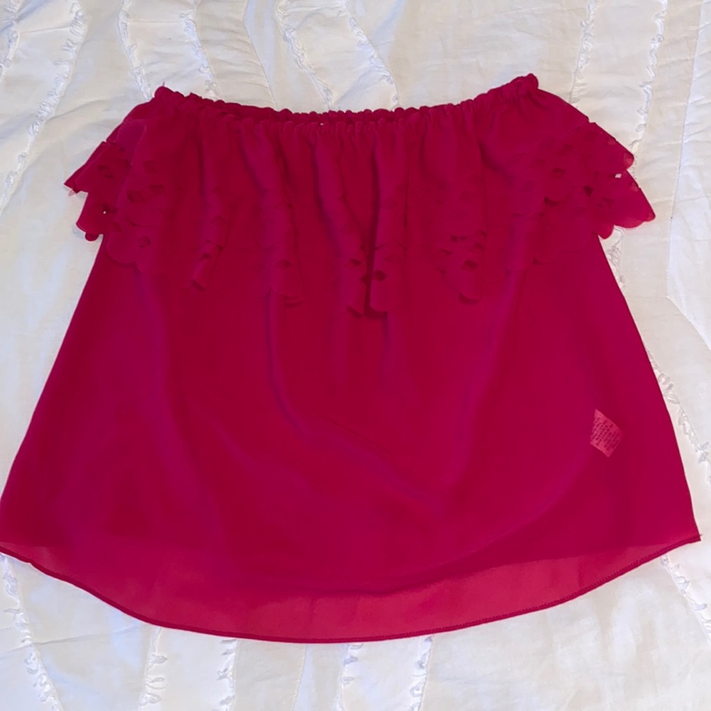 Sis Sis Fuchsia Strapless Top